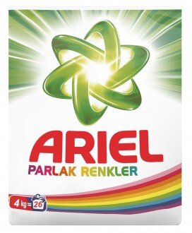 Ariel Parlak Renkler Toz Çamaşır Deterjanı 4 kg Deterjan kullananlar yorumlar